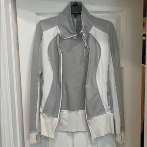 Lululemon Athletica Gray and White Utility Jacket